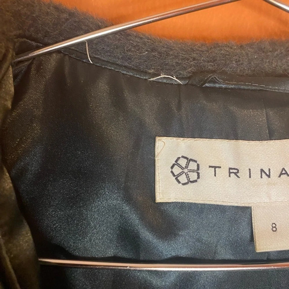 Trina Turk Emma Wool Blend Tie Belt Coat - Picture 3 of 7